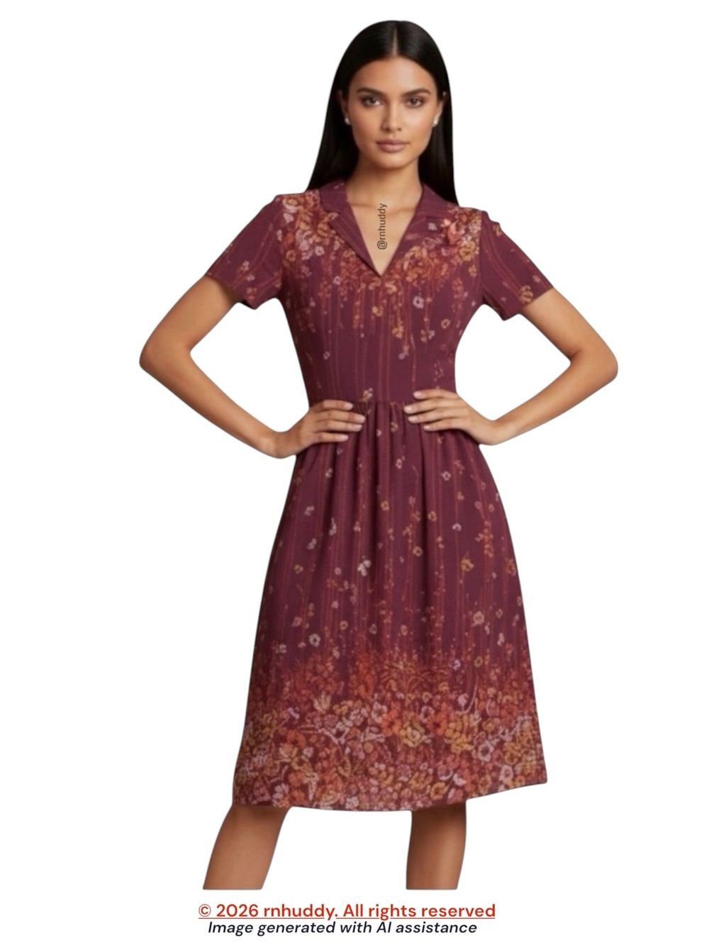 ModCloth M Lively Identity Floral Dress